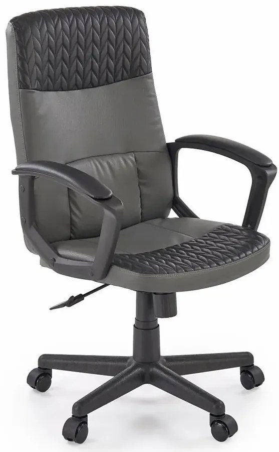 Fotel nowoczesny obrotowy czarny + popiel G8-L99
