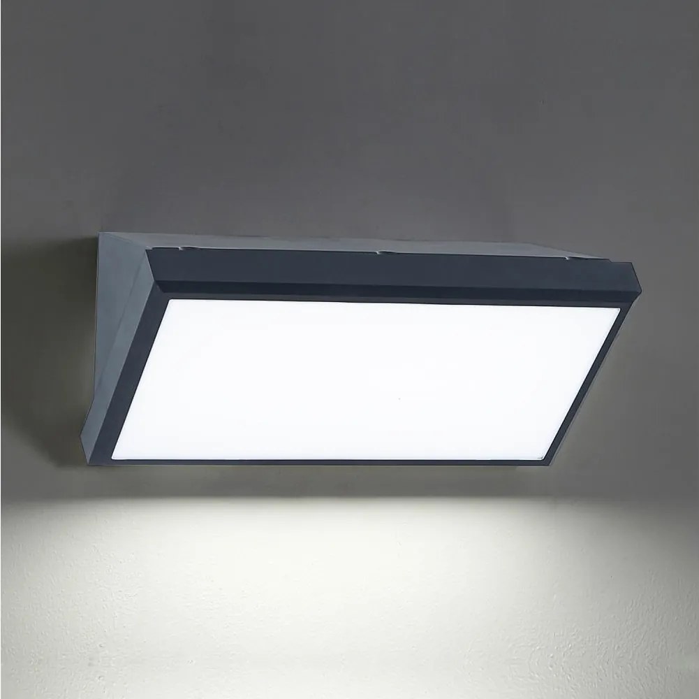 Brilagi-LED RGBW Zewnętrzny kinkiet TRIANGLE 1xE27/15W/230V antracyt IP65