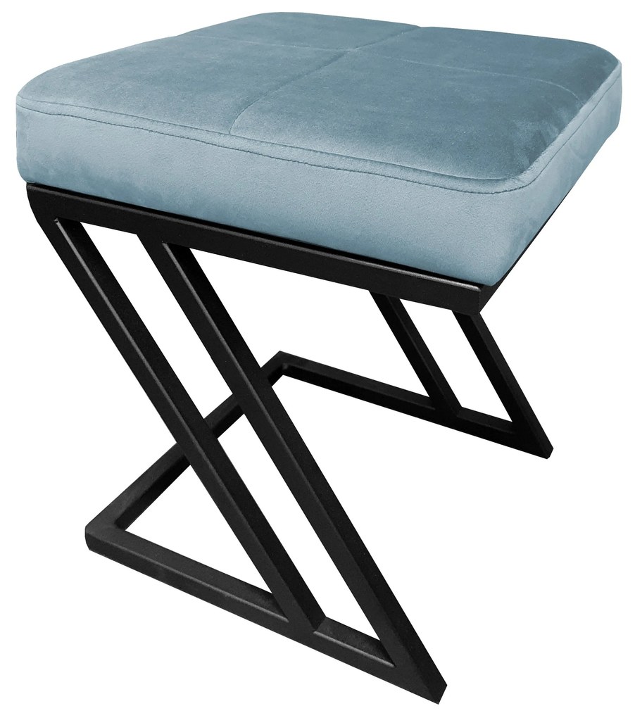 Pufa ZETA LOFT ławka taboret podnóżek metal BL06