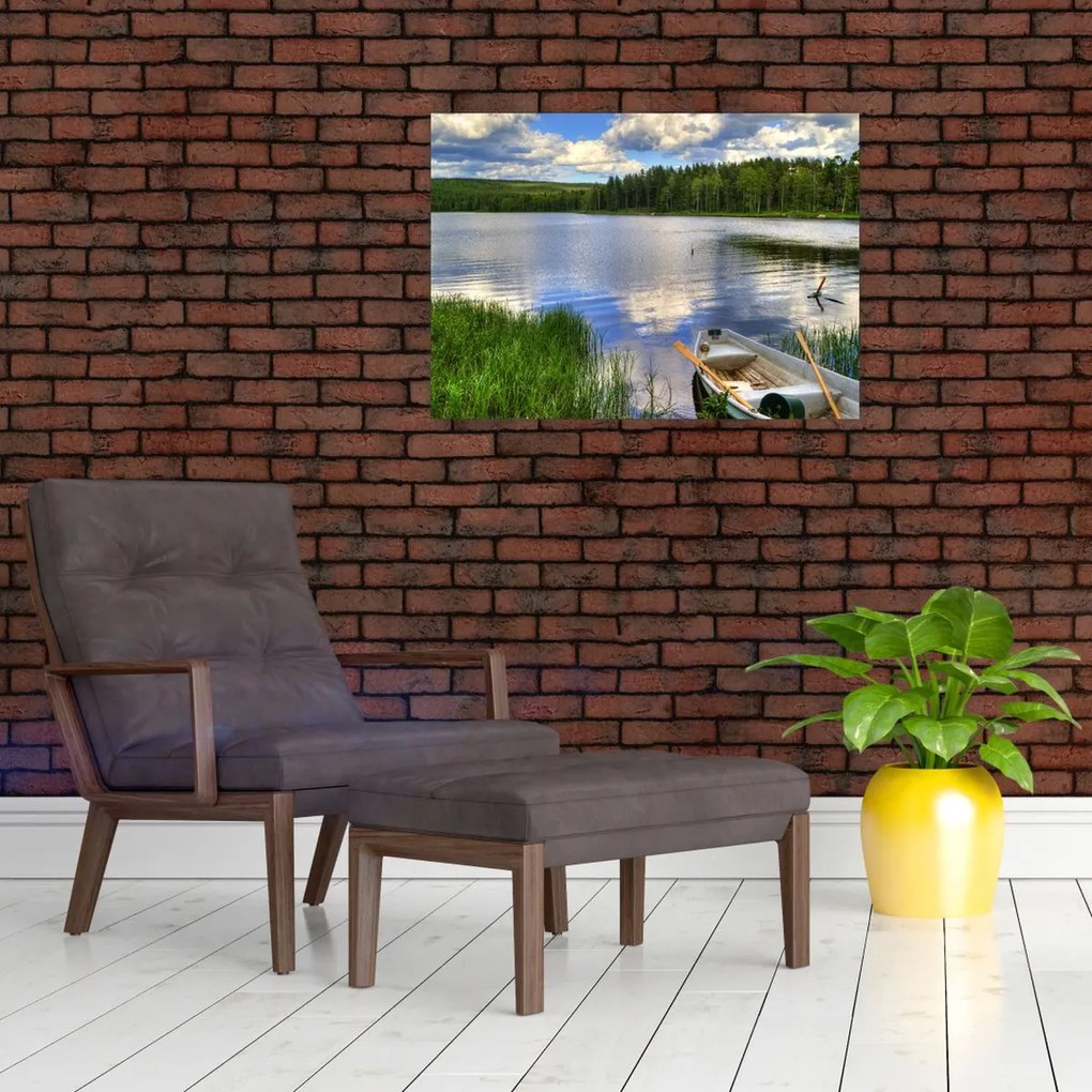 Obraz - Malownicza wioska (70x50 cm)