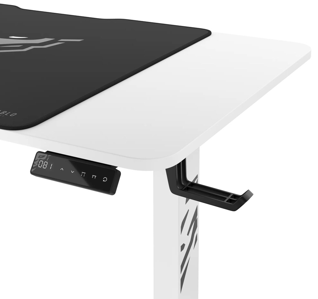 Biurko z regulacją wysokości Diablo X-Tensio 1100 białe