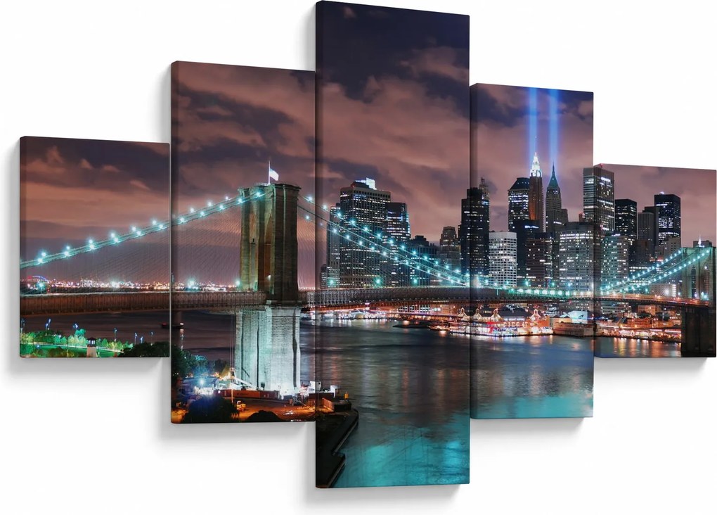 Obraz - Nowy Jork, Manhattan (125x70 cm)