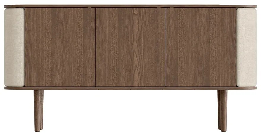 Brązowo-beżowa niska komoda w dekorze dębu 150x75 cm Treasures – UMAGE