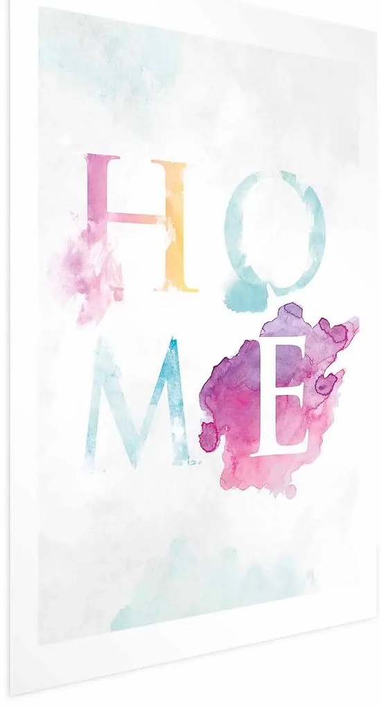 Plakat Tęczowe home 60x90 cm bez ramy z marginesem ARTGEIST B