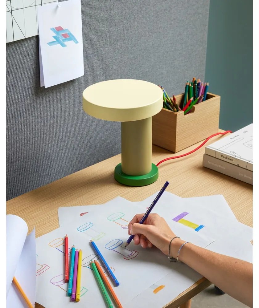 Zielona lampa stołowa (wysokość 25 cm) Magic – Hübsch