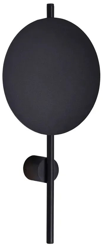 Czarny industrialny kinkiet metalowy - S869-Fisel