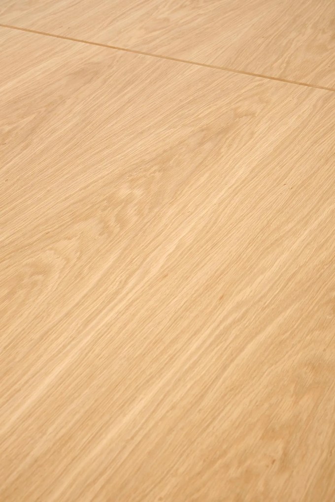 MASSIVE 2 stół rozkładany 160-250x90x77 cm dąb naturalny/czarny 6-10 osobowy