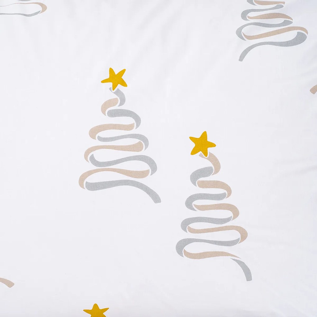 4Home Świąteczna pościel bawełniana Christmas tree, 140 x 200 cm, 70 x 90 cm, 140 x 200 cm, 70 x 90 cm