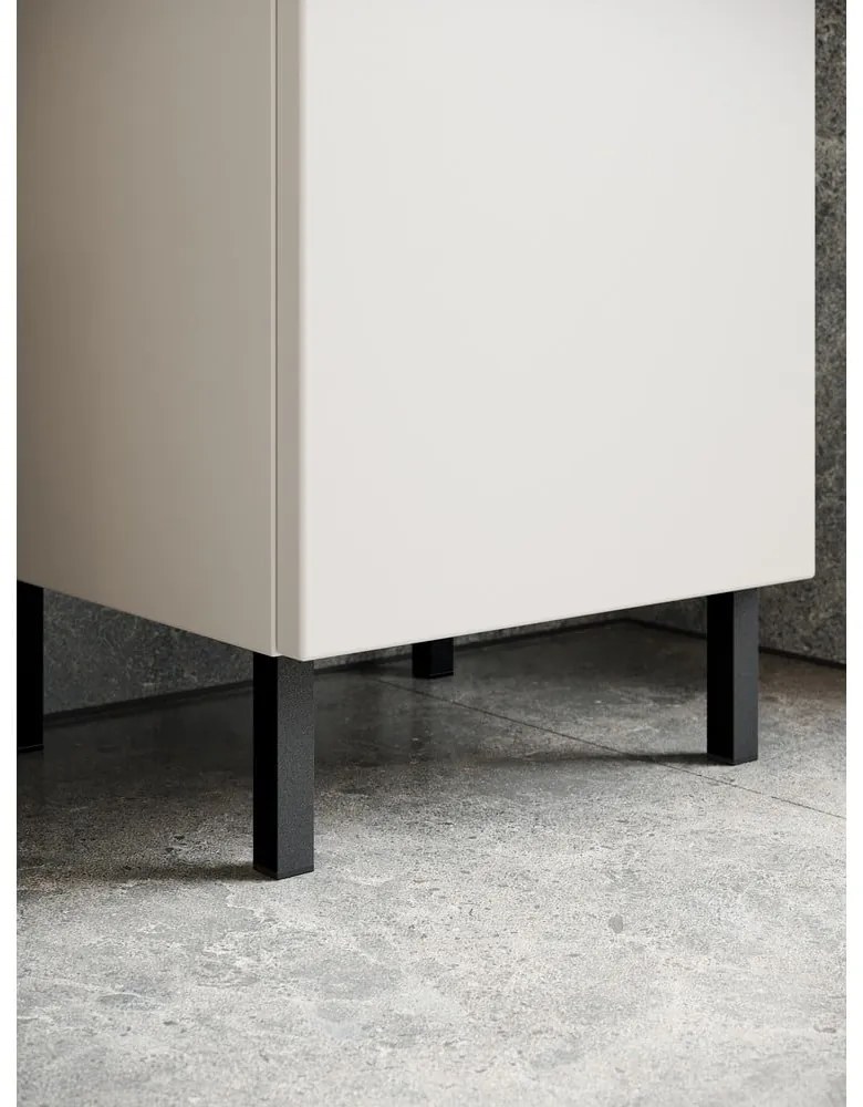 Kremowa niska szafka pod umywalkę 60x56 cm Salinas – Germania