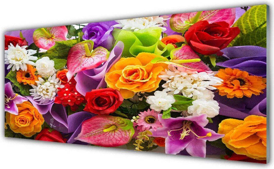 Panel nad blat kuchenny Delikatny Motyw Kwiatowy