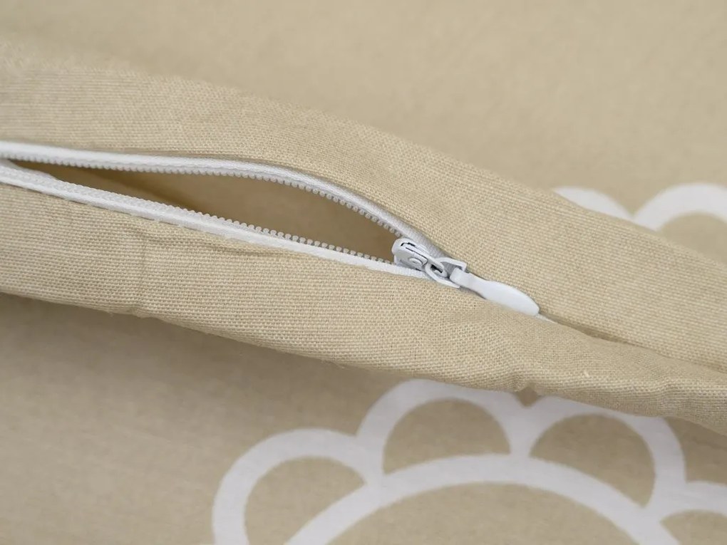 Bawełniana poszewka na poduszkę DEAMON POLY 45x45 cm, beżowy