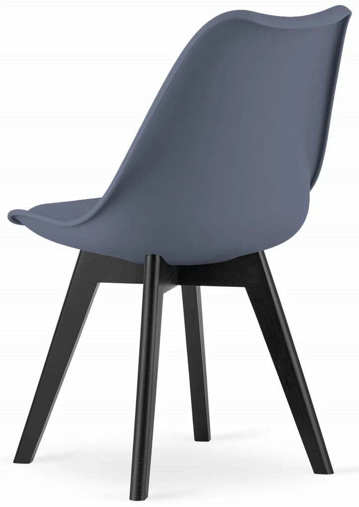 PROMOCJA Ciemnoszare krzesło BALI MARK z czarnymi nogami II. jakość