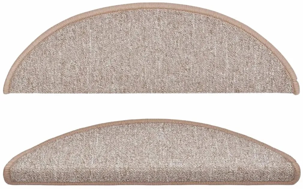 Jasnobrązowe maty ochronne na schody 10 sztuk C4-P98