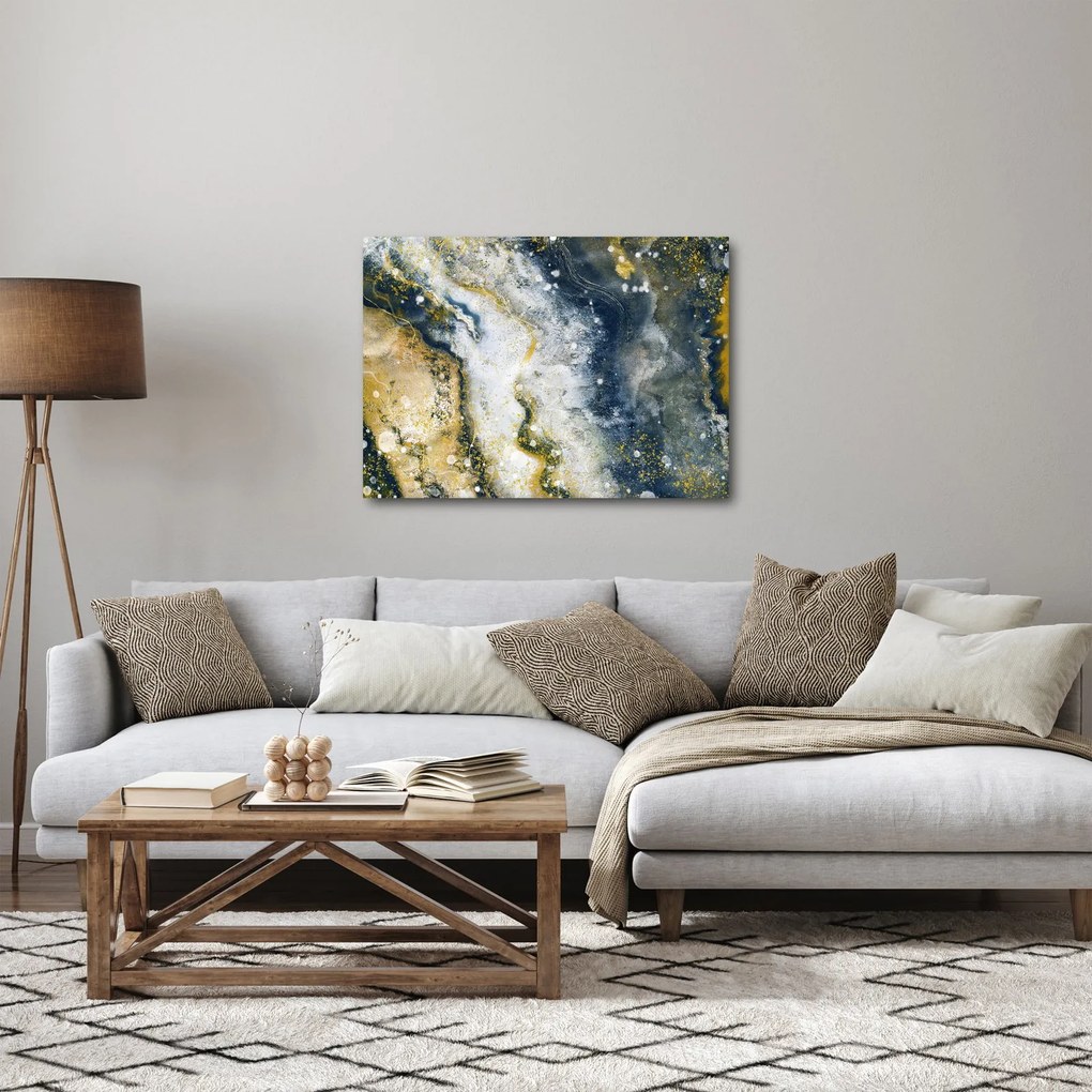 Obraz - Złota abstrakcja (70x50 cm)