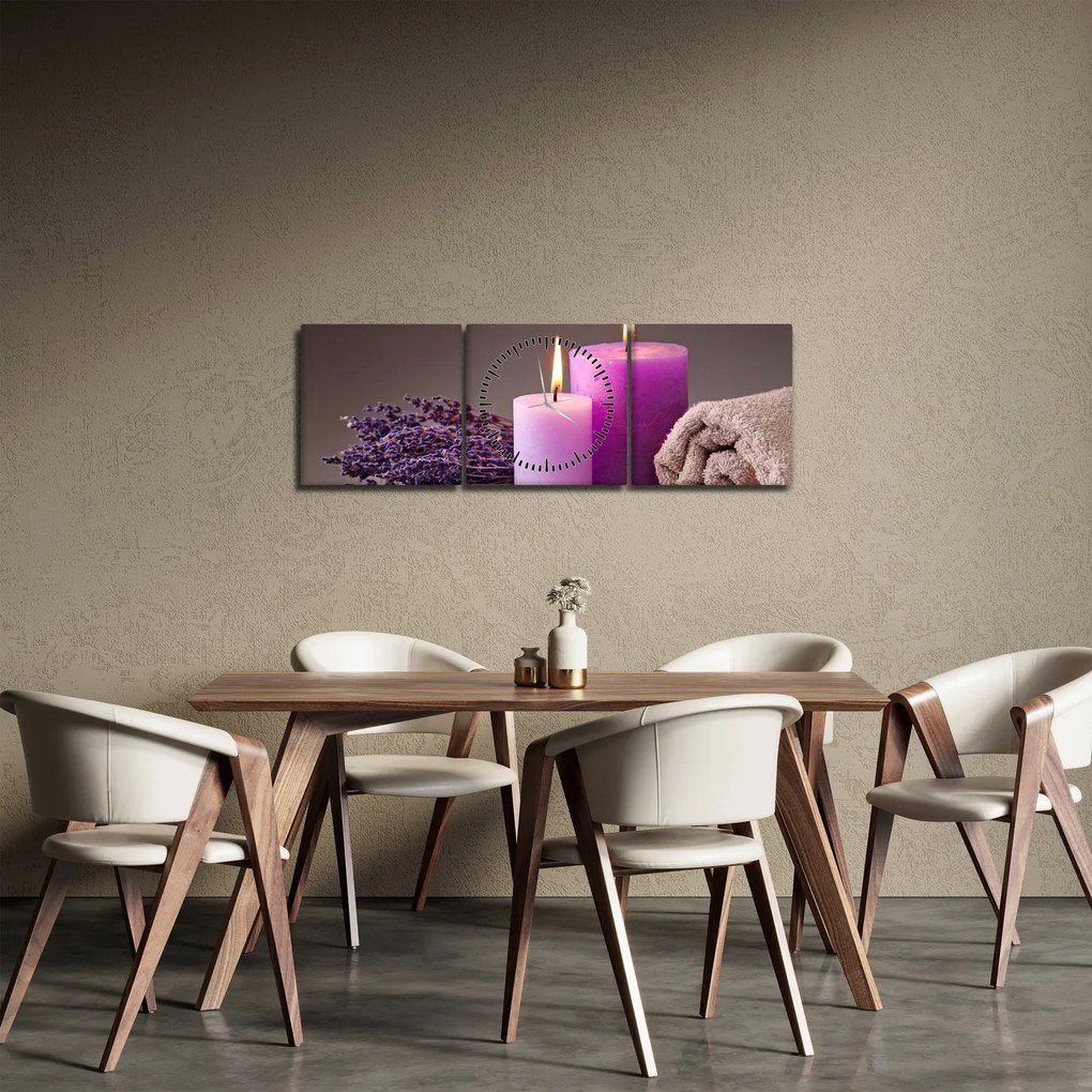 Obraz rzeczy spa (z zegarem) (90x30 cm)