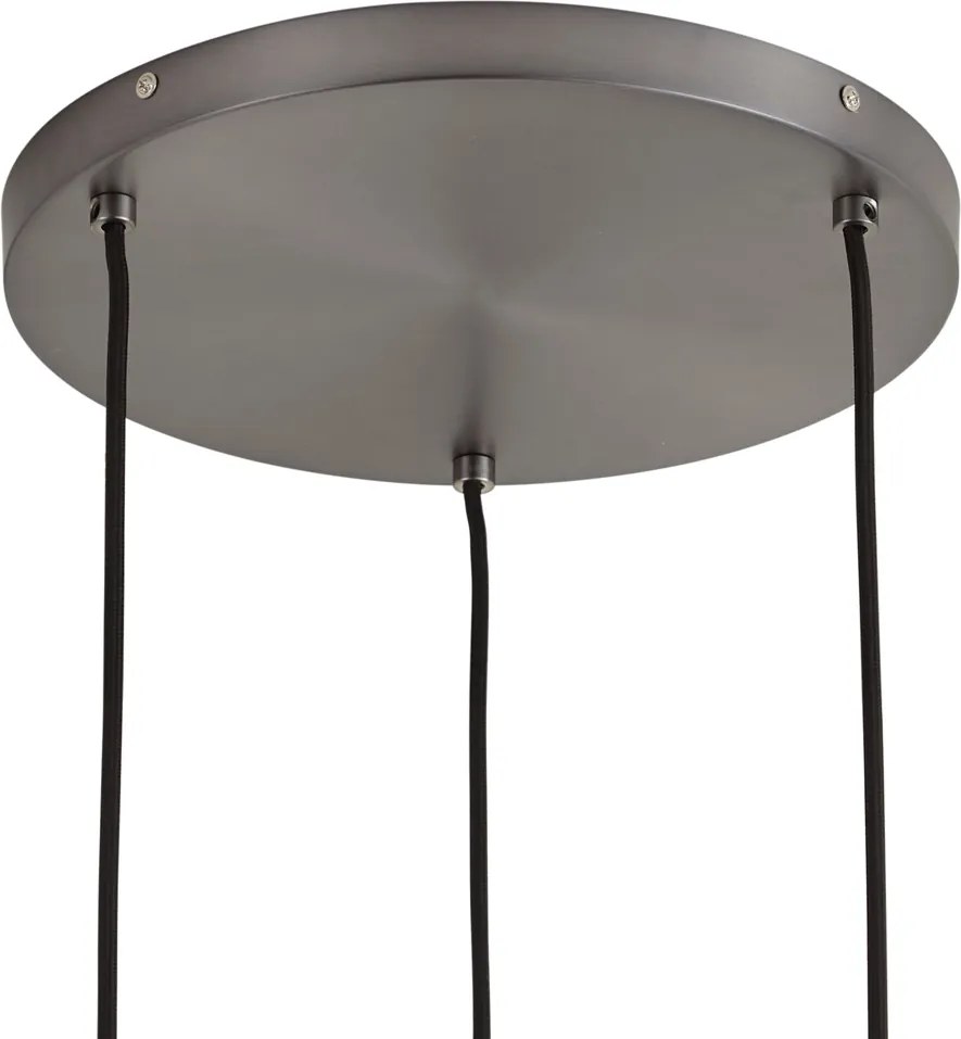 Designerska lampa wisząca grafitowa 3-punktowa - Ard