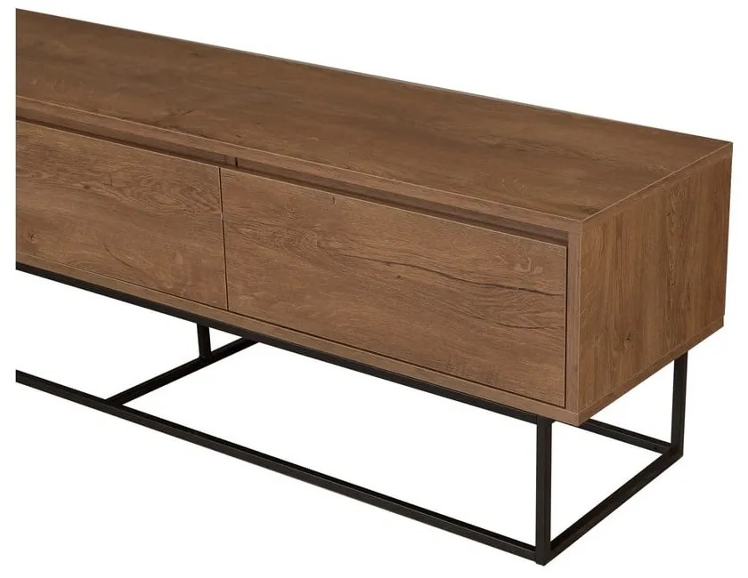 Szafka pod TV w dekorze orzecha 180x50 cm Rodez – Kalune Design