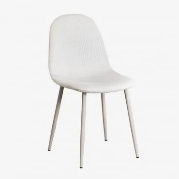 Tapicerowane Krzesło Jadalniane Glamm Szary Kret & Sztruksu Beżowy Len & Pana - Sklum