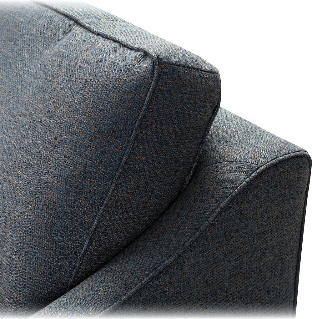 Sofa narożna Venuste denim blue/brown