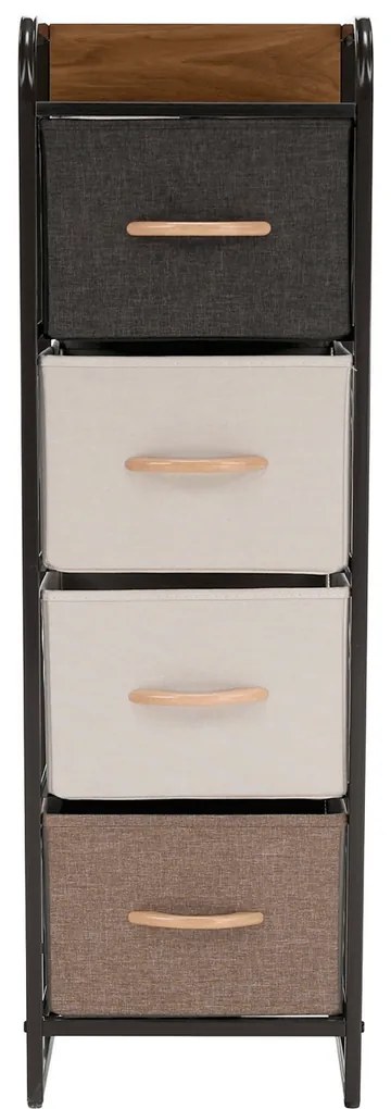 Komoda z szufladami z tkaniny HAZEL TYP 1, brązowy, L