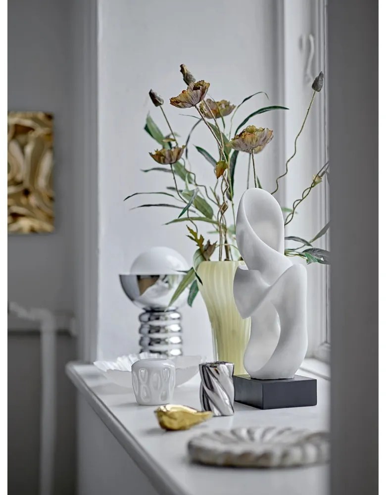 Lampa stołowa w kolorze srebra ze szklanym kloszem (wysokość 32 cm) Spike – Bloomingville