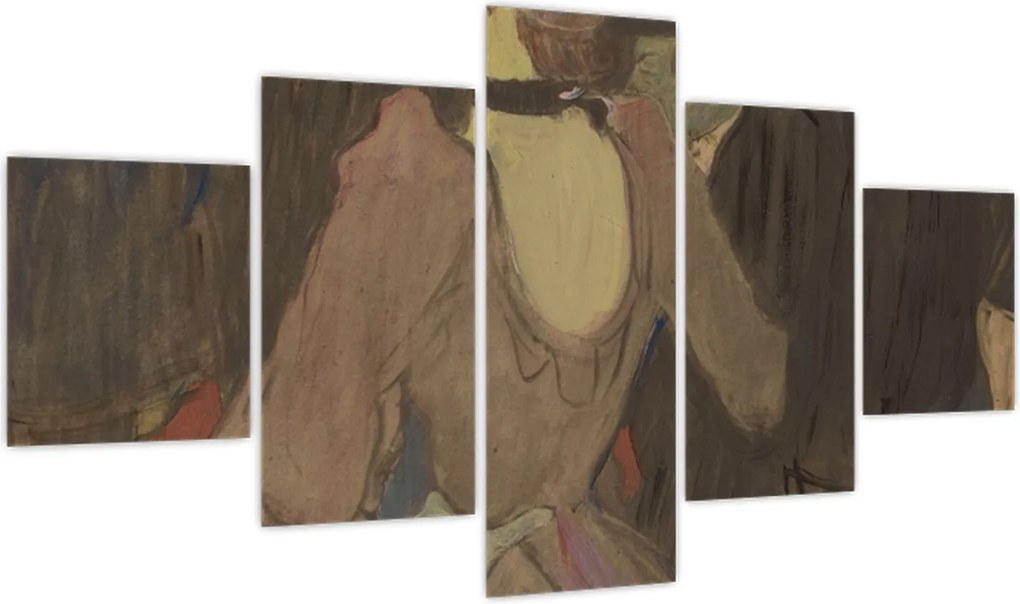 Obraz - Henri de Toulouse-Lautrec, La Goulue and Her Sister, reprodukcje (125x70 cm)