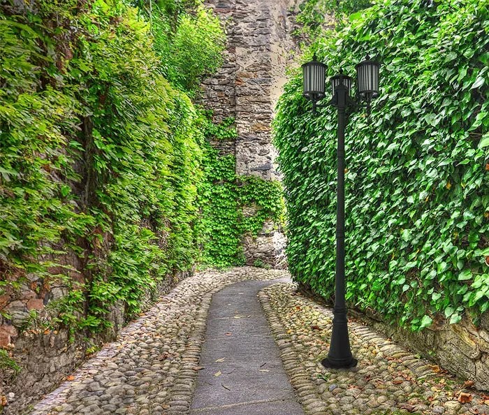 Czarna wysoka latarnia ogrodowa - 2X A444 S4-L53