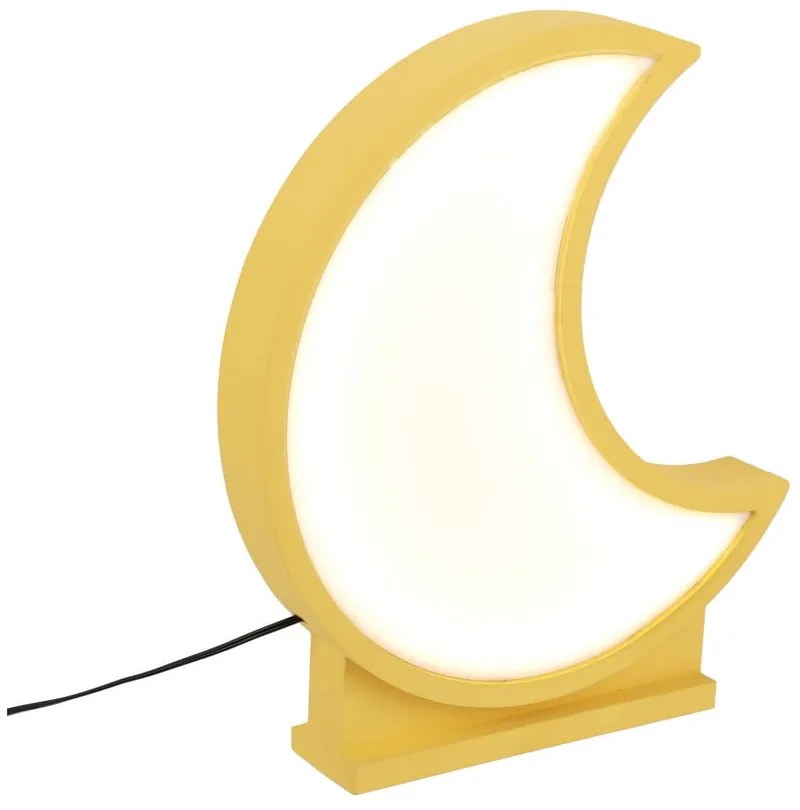 Żółta lampka dziecięca Moon – Candellux Lighting