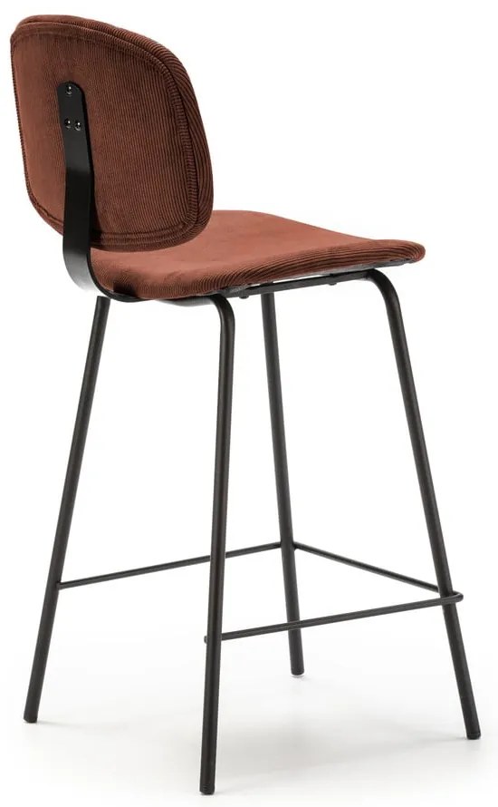 Bordowe hokery zestaw 2 szt. (wys. siedziska 64 cm) Arus – Marckeric