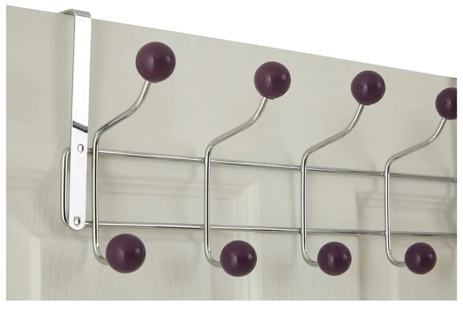 Bordowo-srebrny metalowy wieszak na drzwi 41 cm – Premier Housewares