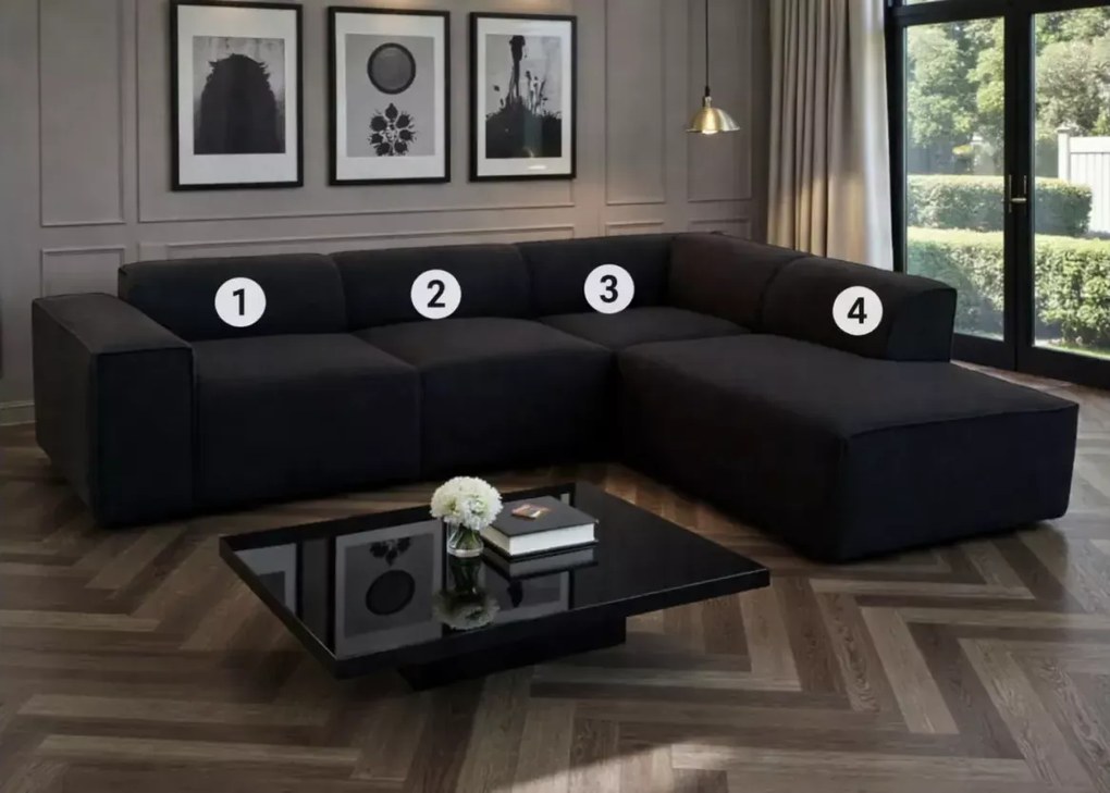 Narożnik modułowy Shaggy – nowoczesny design i wyjątkowy komfort do salonu