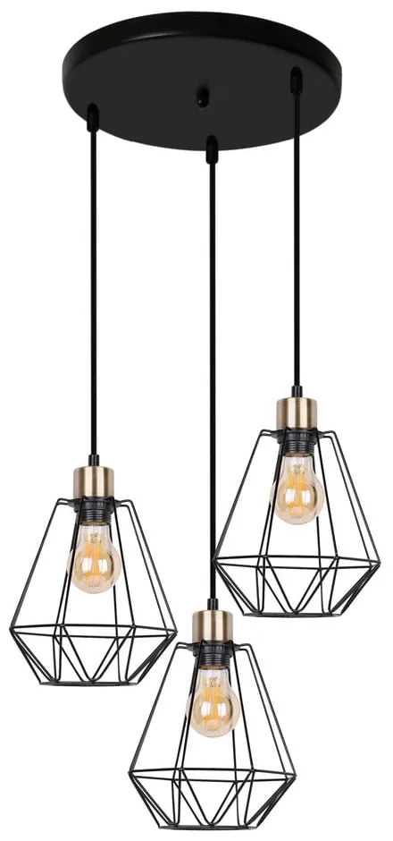 Czarna metalowa lampa wisząca Primo – Candellux Lighting