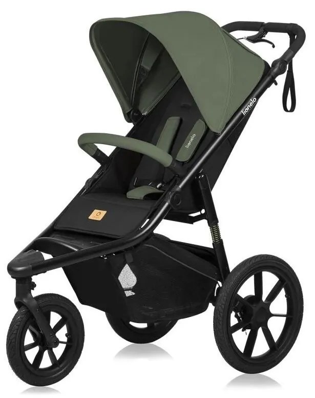 Lionelo - Wózek AZURA czarny/zielony