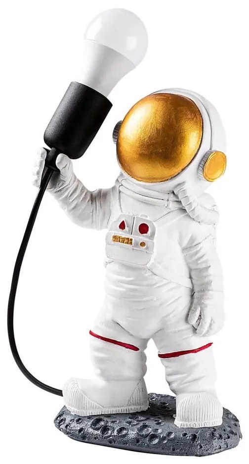 Lampka dziecięca ASTRONAUT 1xE27/40W/230V miedziana/biała
