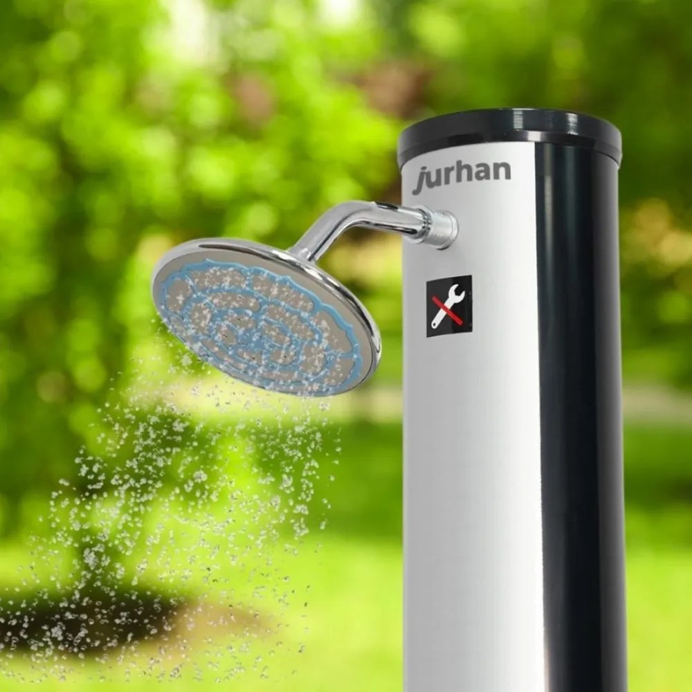 Prysznic solarny KARIBIK, 35l, srebrna/czarna Jurhan