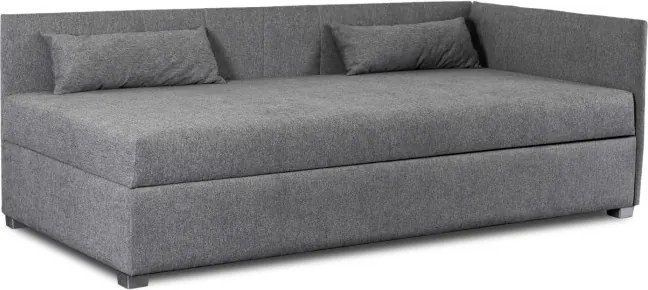 Łóżko Tapczan Młodzieżowe KARO 2 90x200 cm Narożne Szare