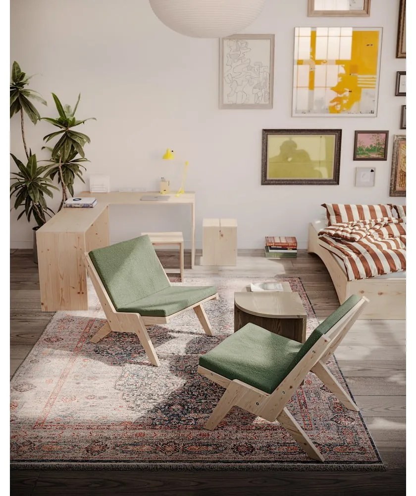 Ciemnoniebieski fotel Sway – Karup Design