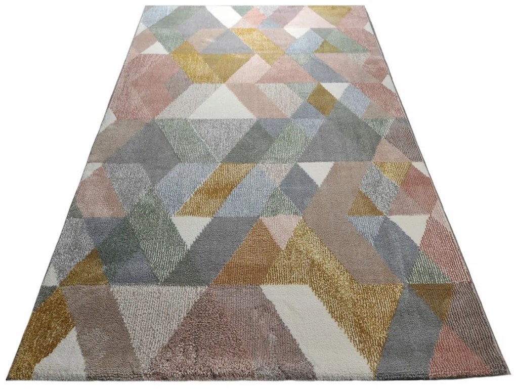 Dywan nowoczesny Pleasure Trójkąty wielokolorowy 200 cm x 290 cm