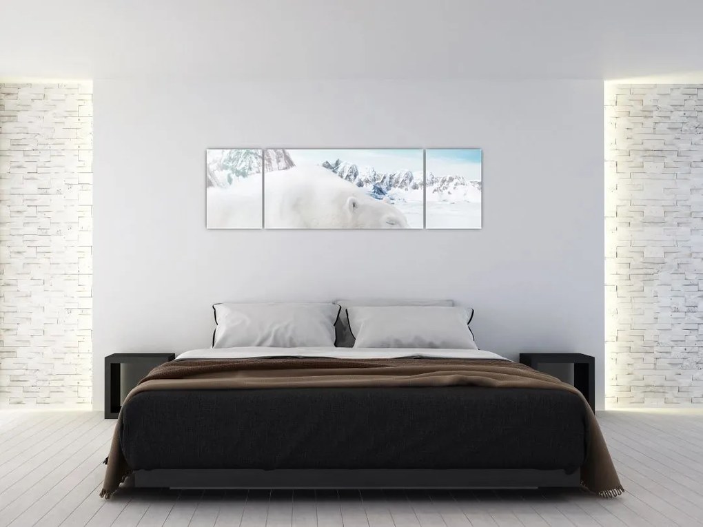 Obraz - Niedźwiedź polarny (170x50 cm)