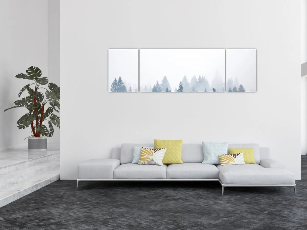 Obraz - Mglisty las (170x50 cm)