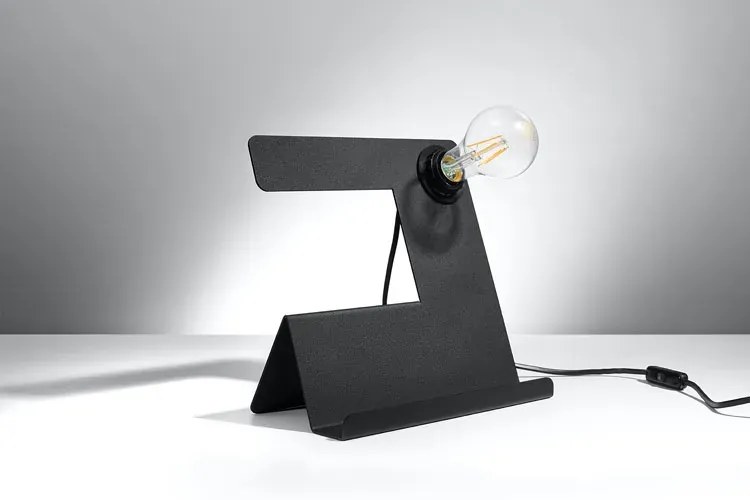 Czarna futurystyczna lampka biurkowa - EX562 W4-E43