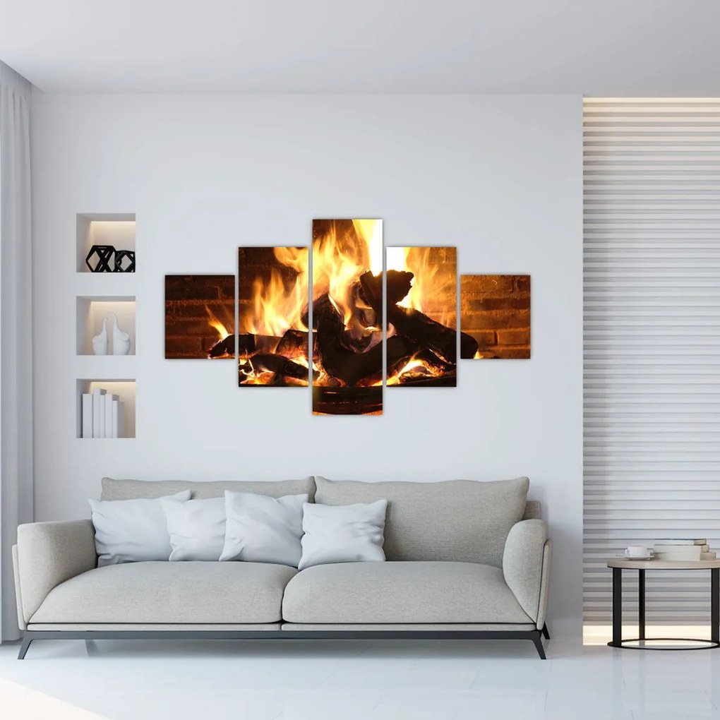Obraz - Ogień (125x70 cm)