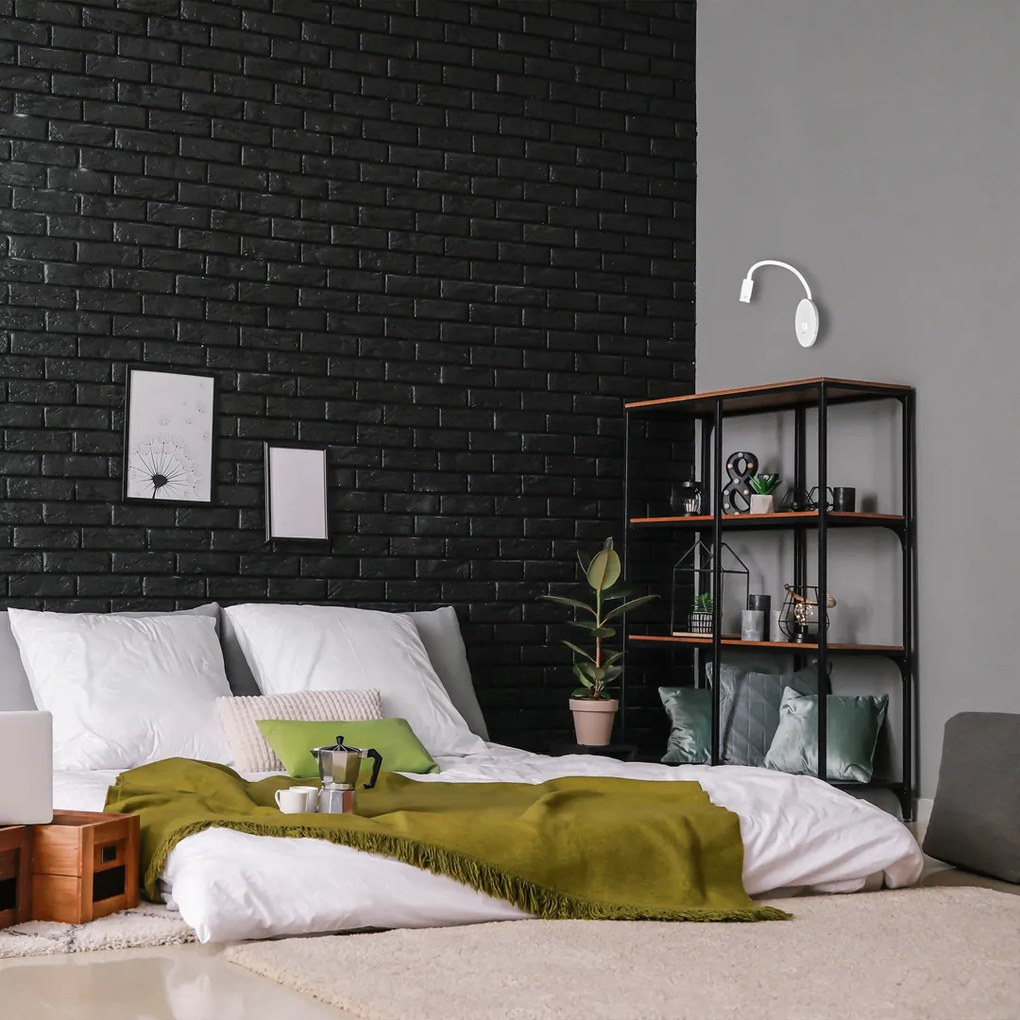 Lampka nocna, biała BASE 8W+2W WHITE, na kole