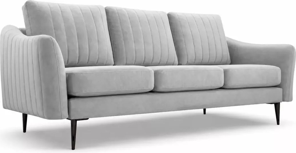 Sofa Valoris 3-osobowa welur – nowoczesna kanapa wolnostojąca do salonu