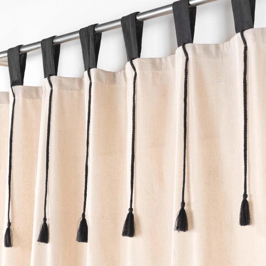 Zasłona na szelkach FILINE, polibawełna, 140 x 240 cm