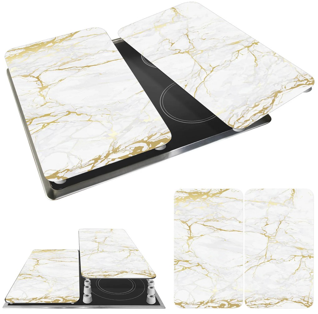 Płyty ochronne na kuchenkę MARBLE, 2 sztuki, WENKO