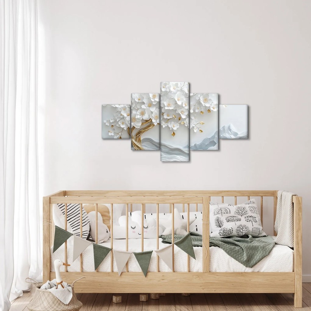 Obraz – Eleganckie drzewo życia 3D (125x70 cm)