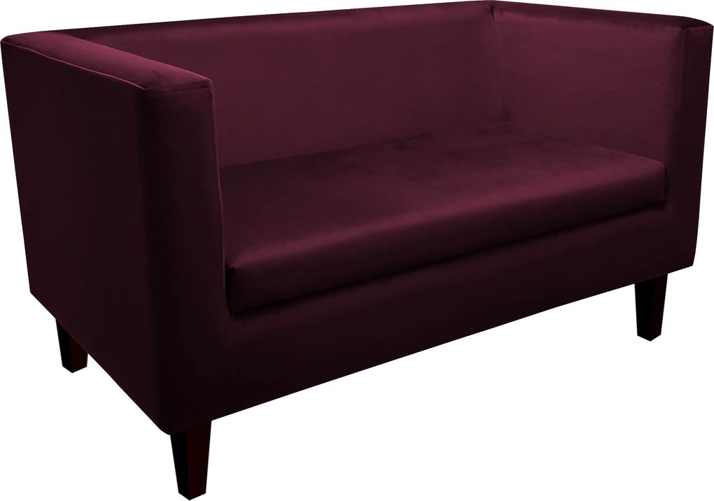 Sofa Monaco : Kolor nogi - Venge, Kolor tkaniny - VELVET - MG02, Typ tkaniny - Velvet, Wysokość nogi - 15 cm