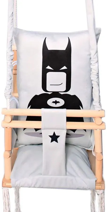 Dziecięca huśtawka dla chłopca 3w1 Taurus - batman