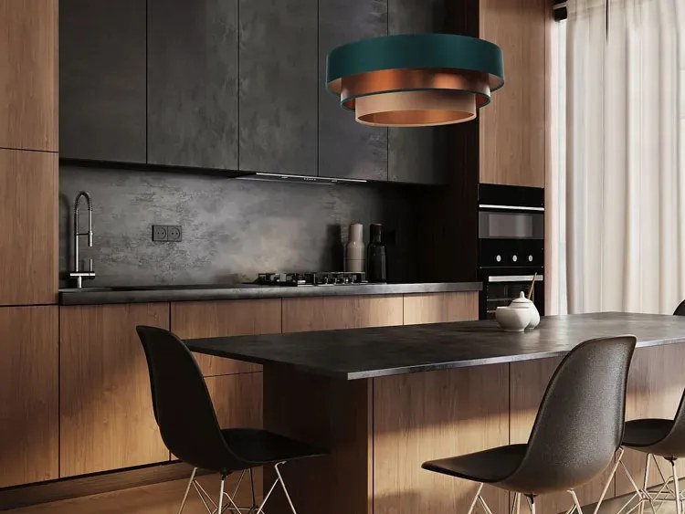 Potrójna okrągła lampa wisząca glamour - 2X S459 F5-D78